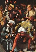  Matthias  Grunewald The Mocking of Christ oil painting on canvas